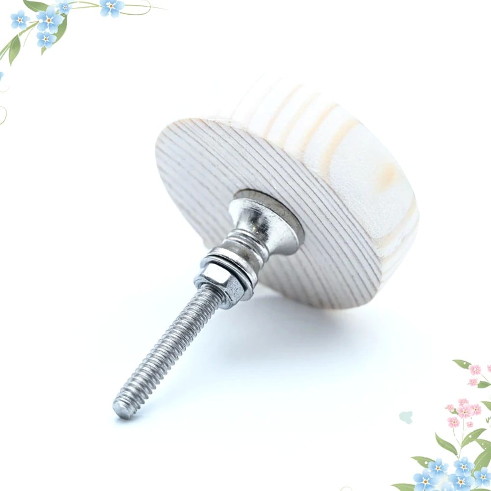Handmade Pine Wood Cinderella Ball Gown Knob for Kids Furniture